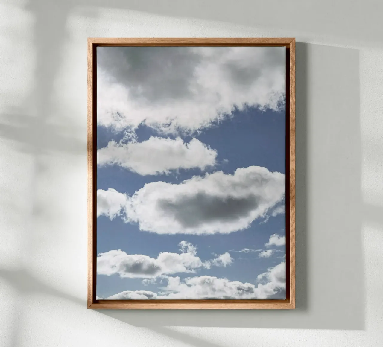 Cloud seven canvas with Floater frame by Janine Sommer Fotografie