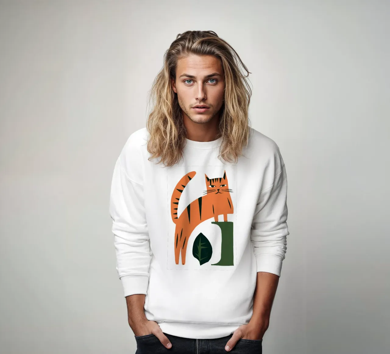 Sguardo grafico della tigre felpa da Selene Shade