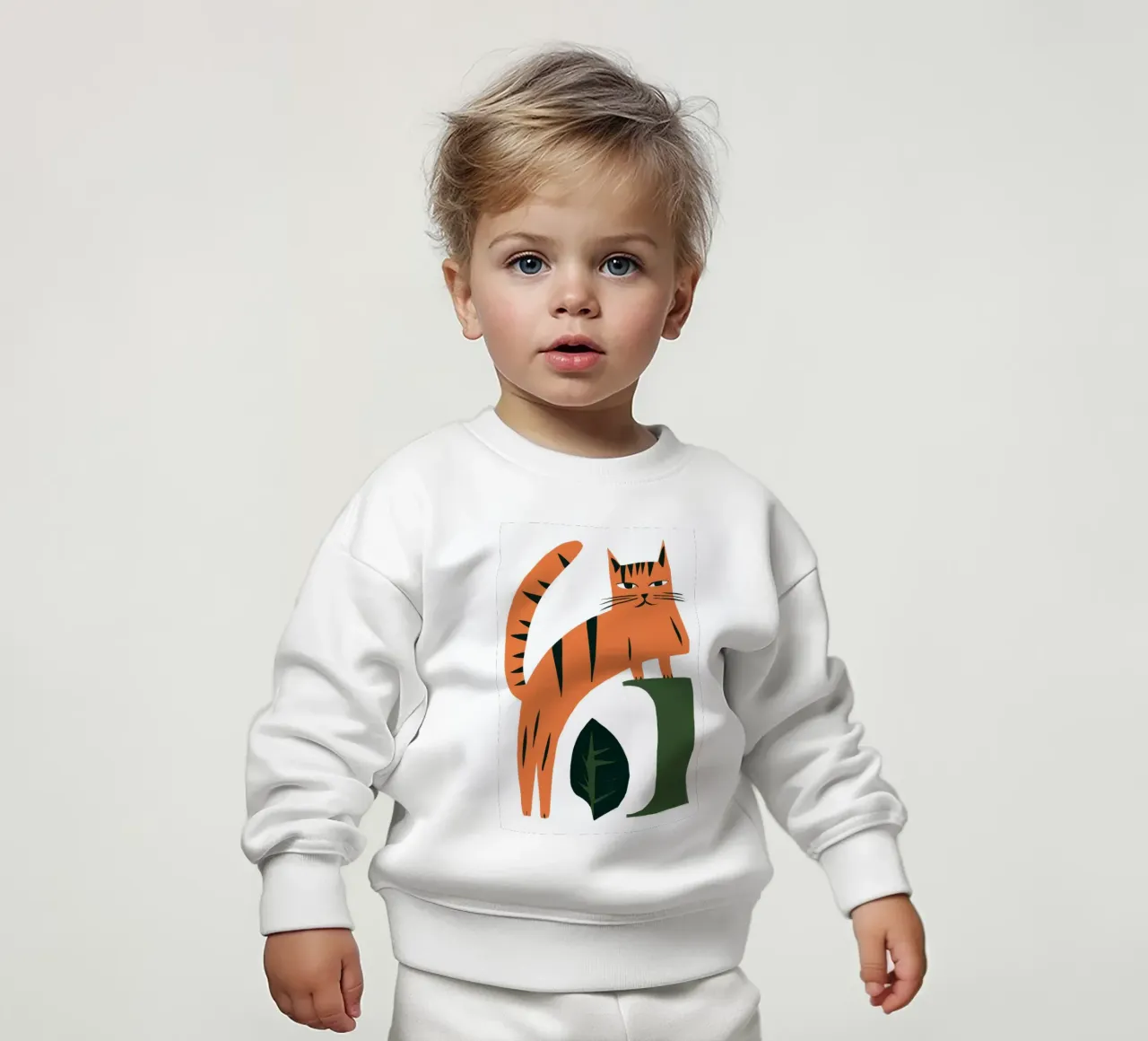 Sguardo grafico della tigre felpa neonato da Selene Shade