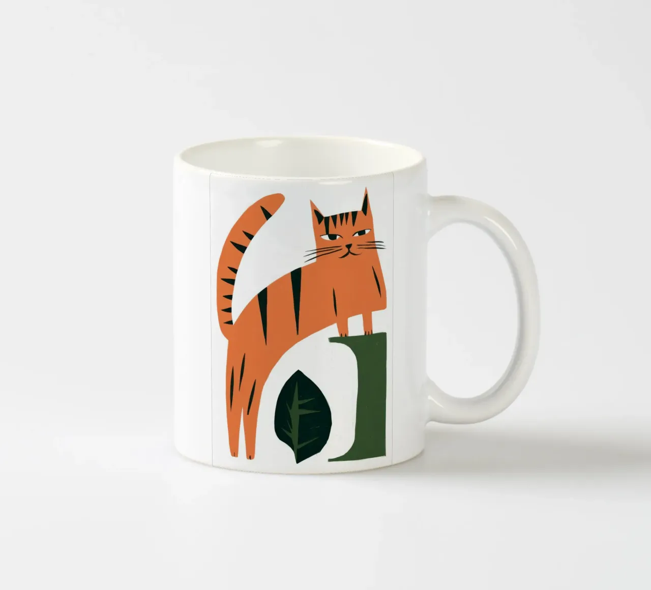 Sguardo grafico della tigre tazza in ceramica da Selene Shade