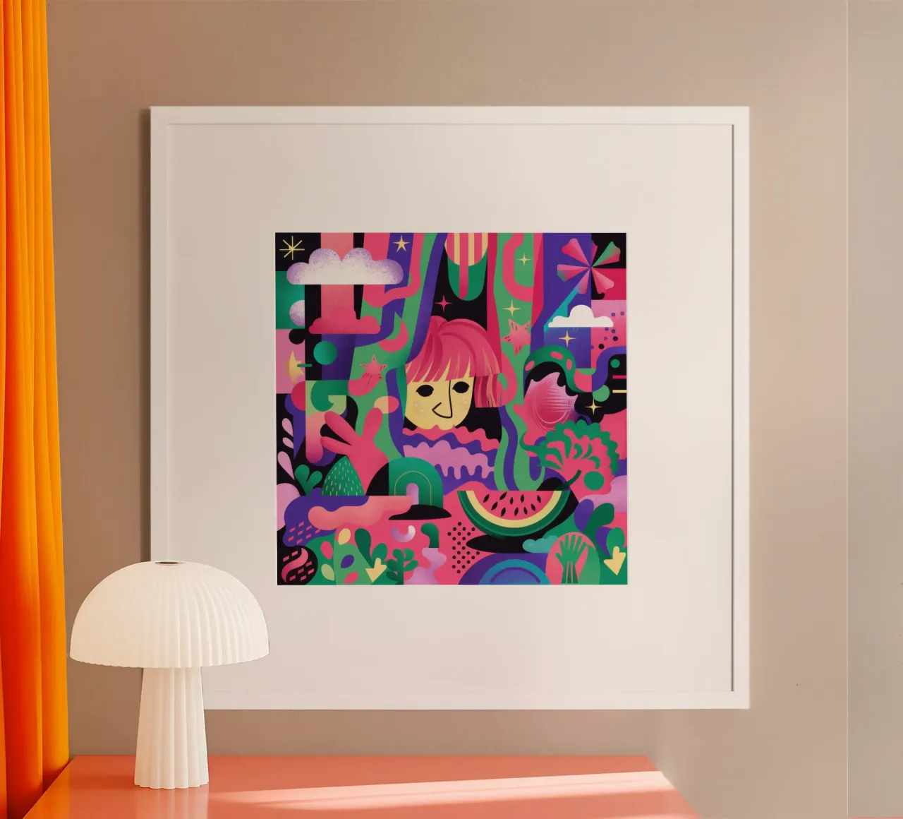 Frenesia da sogno al neon poster da Selene Shade