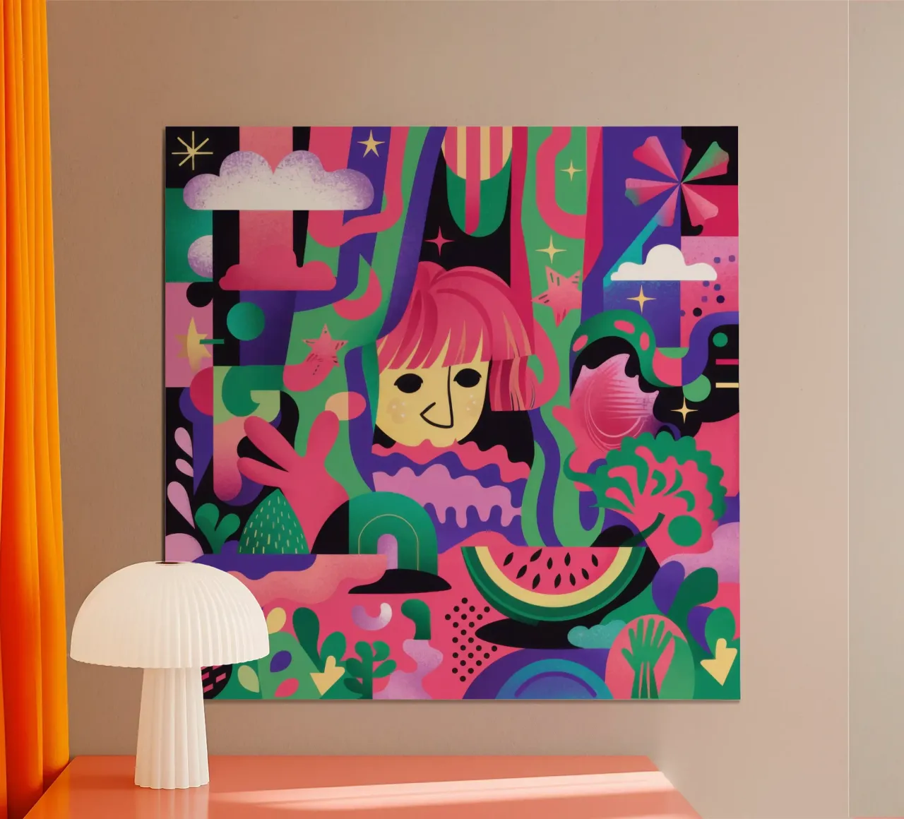 Frenesia da sogno al neon poster da Selene Shade