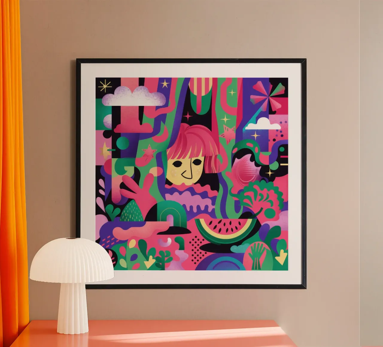 Frenesia da sogno al neon poster da Selene Shade
