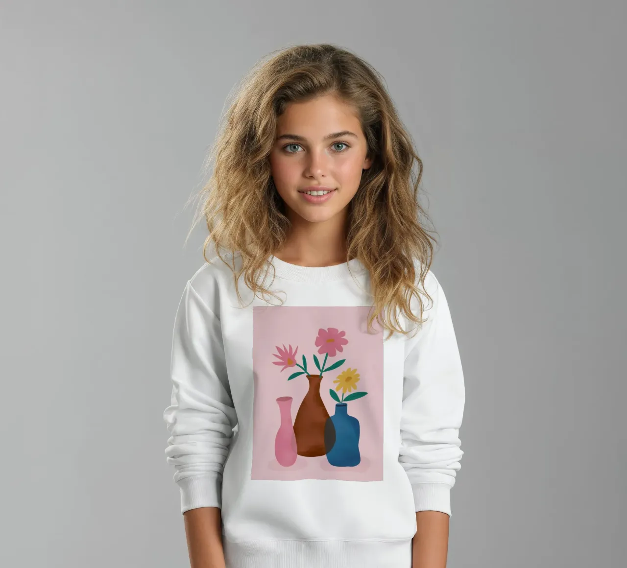 Vasi da fiori semplici felpa bambino da Gaia Viesta