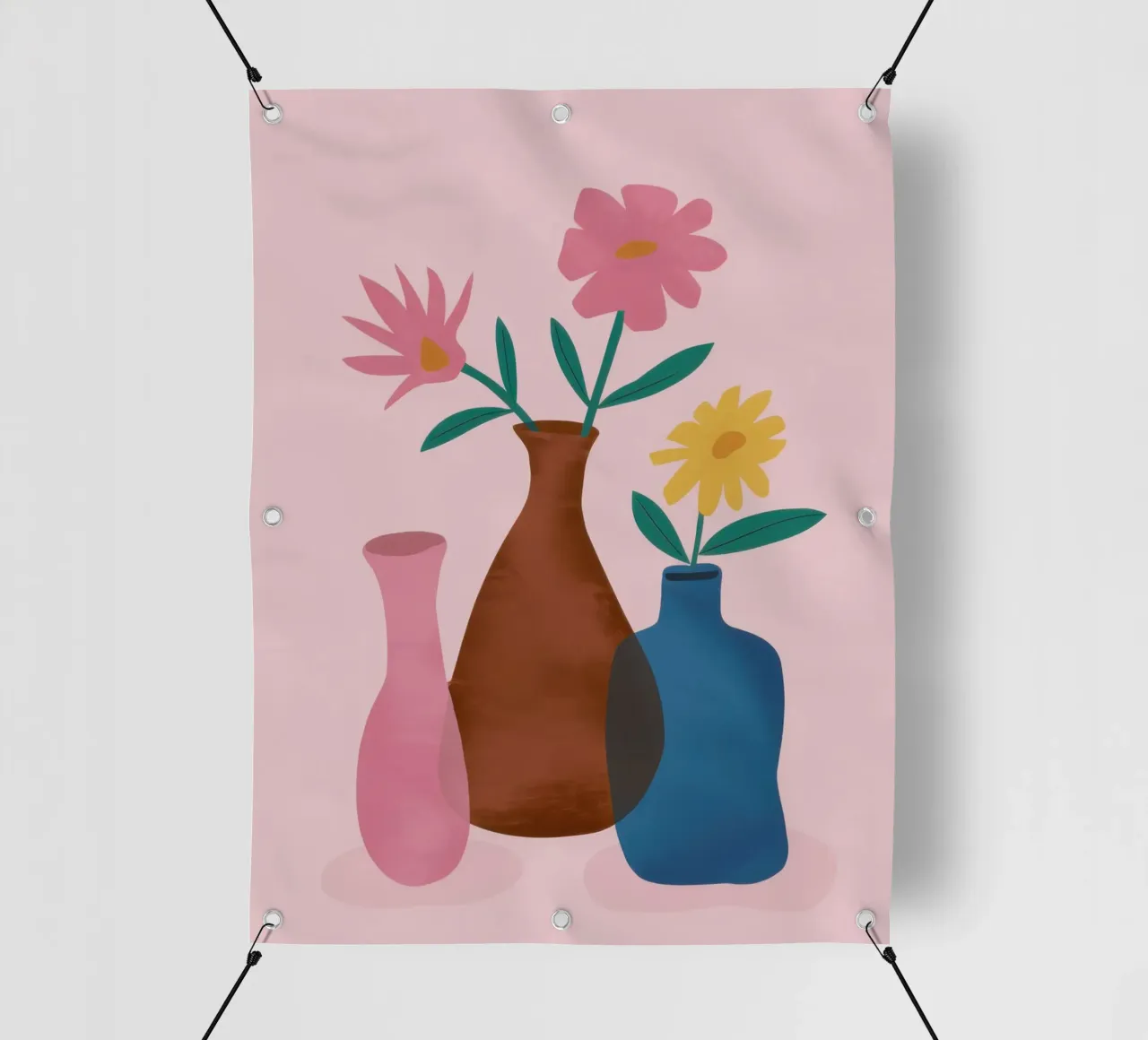 Vasi da fiori semplici telo in pvc da Gaia Viesta