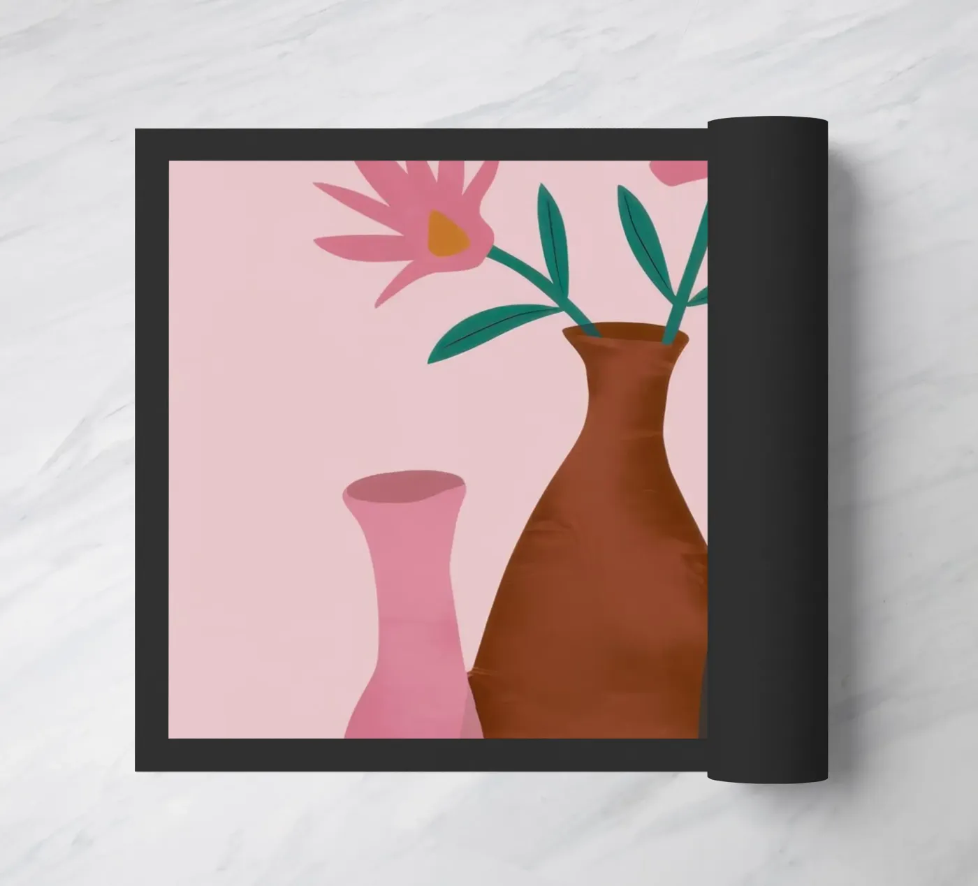 Simple Flower Vases doormat by Gaia Viesta