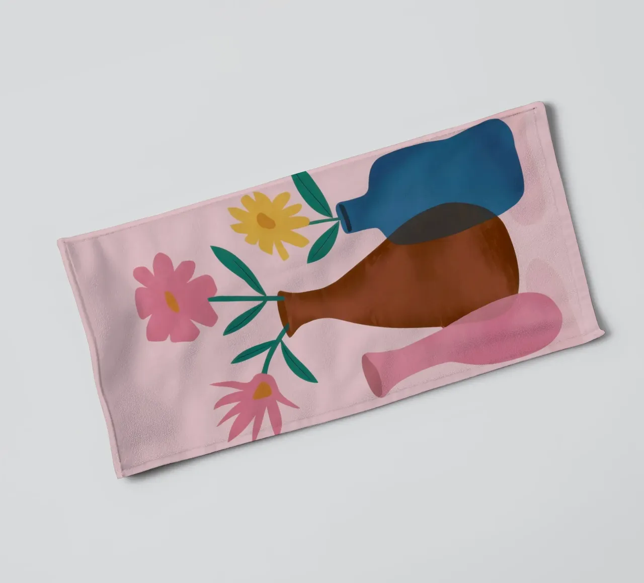 Vases à fleurs simples serviette de bain de Gaia Viesta