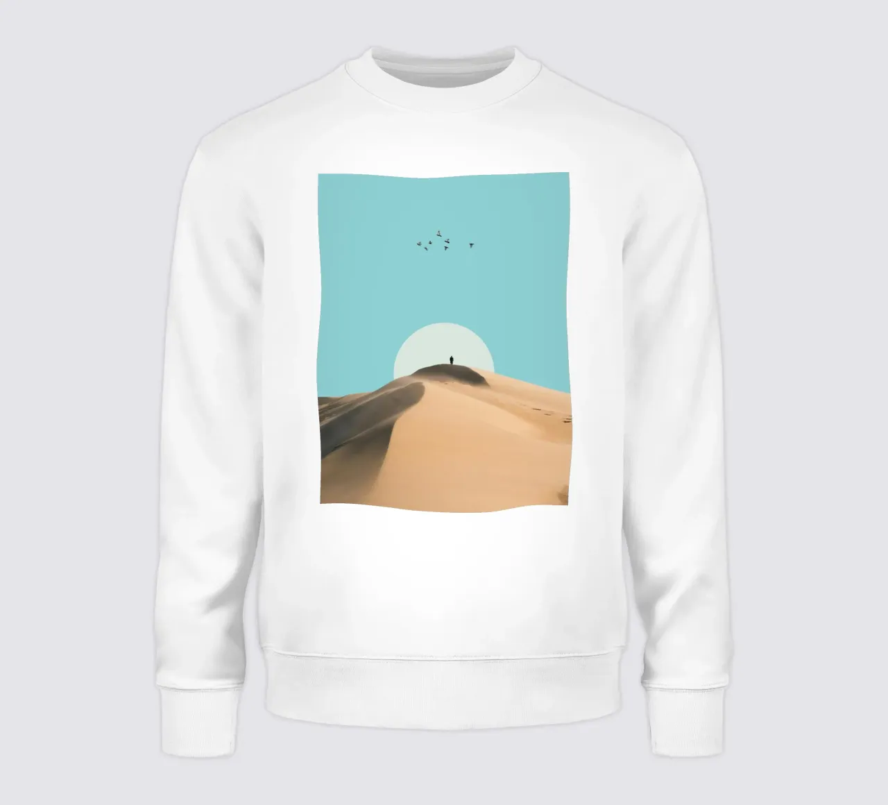 Poster minimalista Dune del deserto felpa da Dapidoka