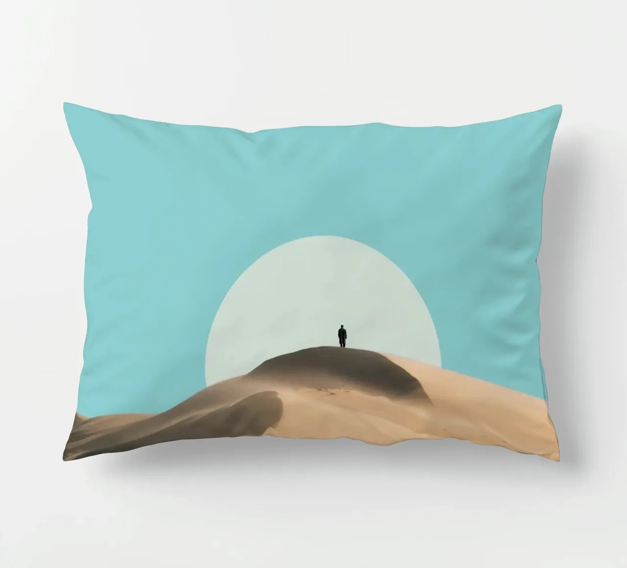 Poster minimalista Dune del deserto cuscino da Dapidoka