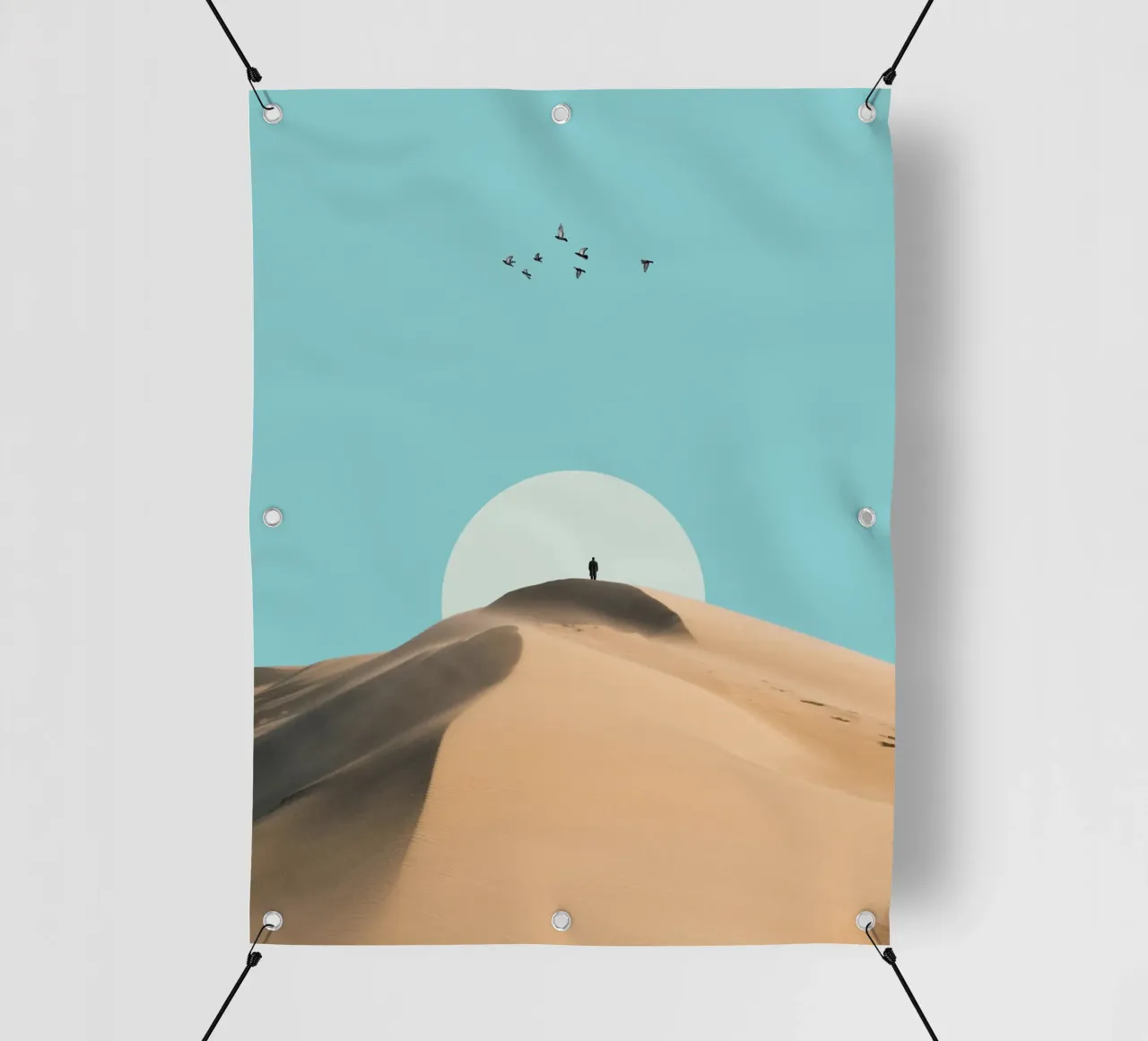 Poster minimalista Dune del deserto telo in pvc da Dapidoka