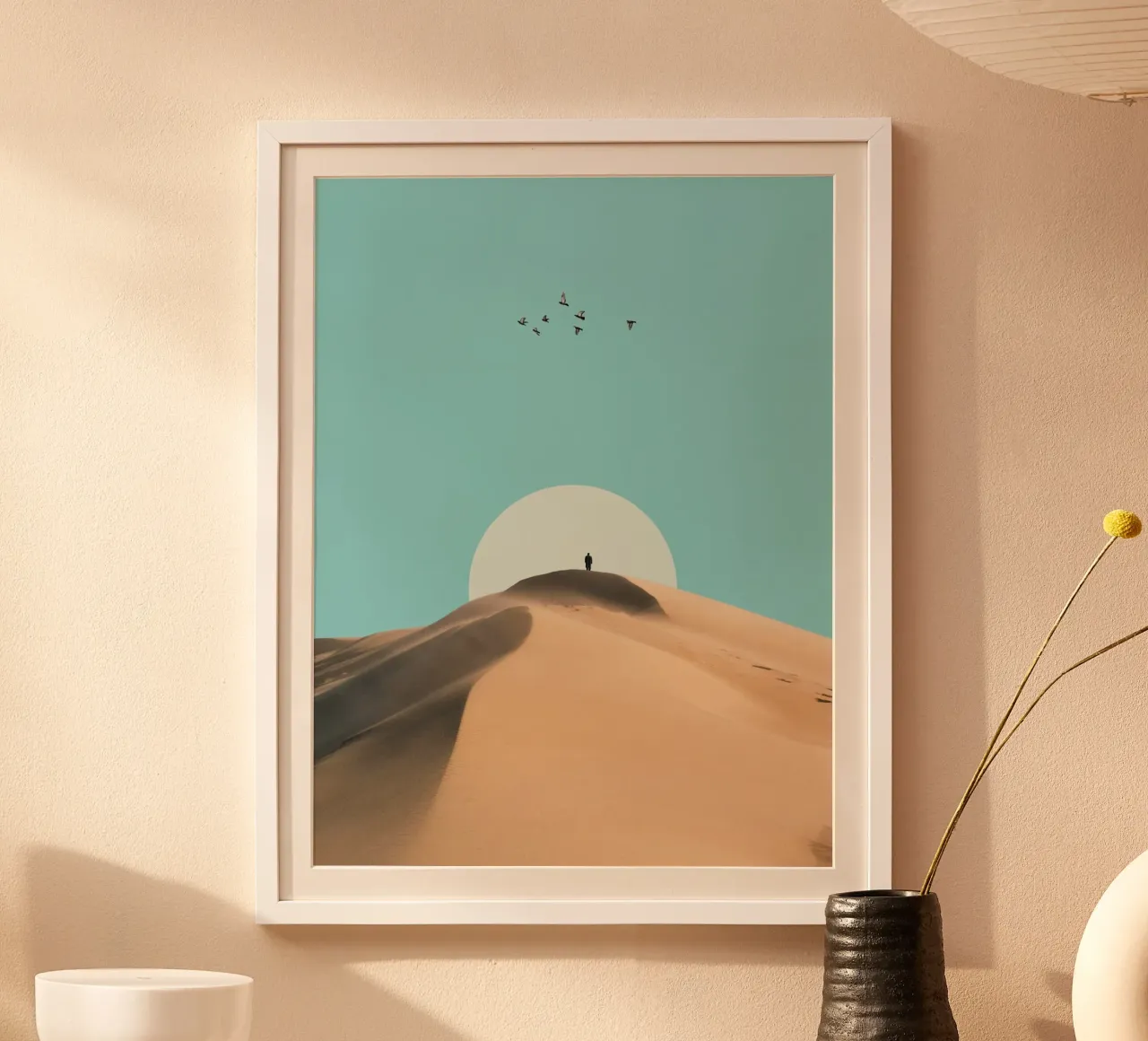 Poster minimalista Dune del deserto poster da Dapidoka
