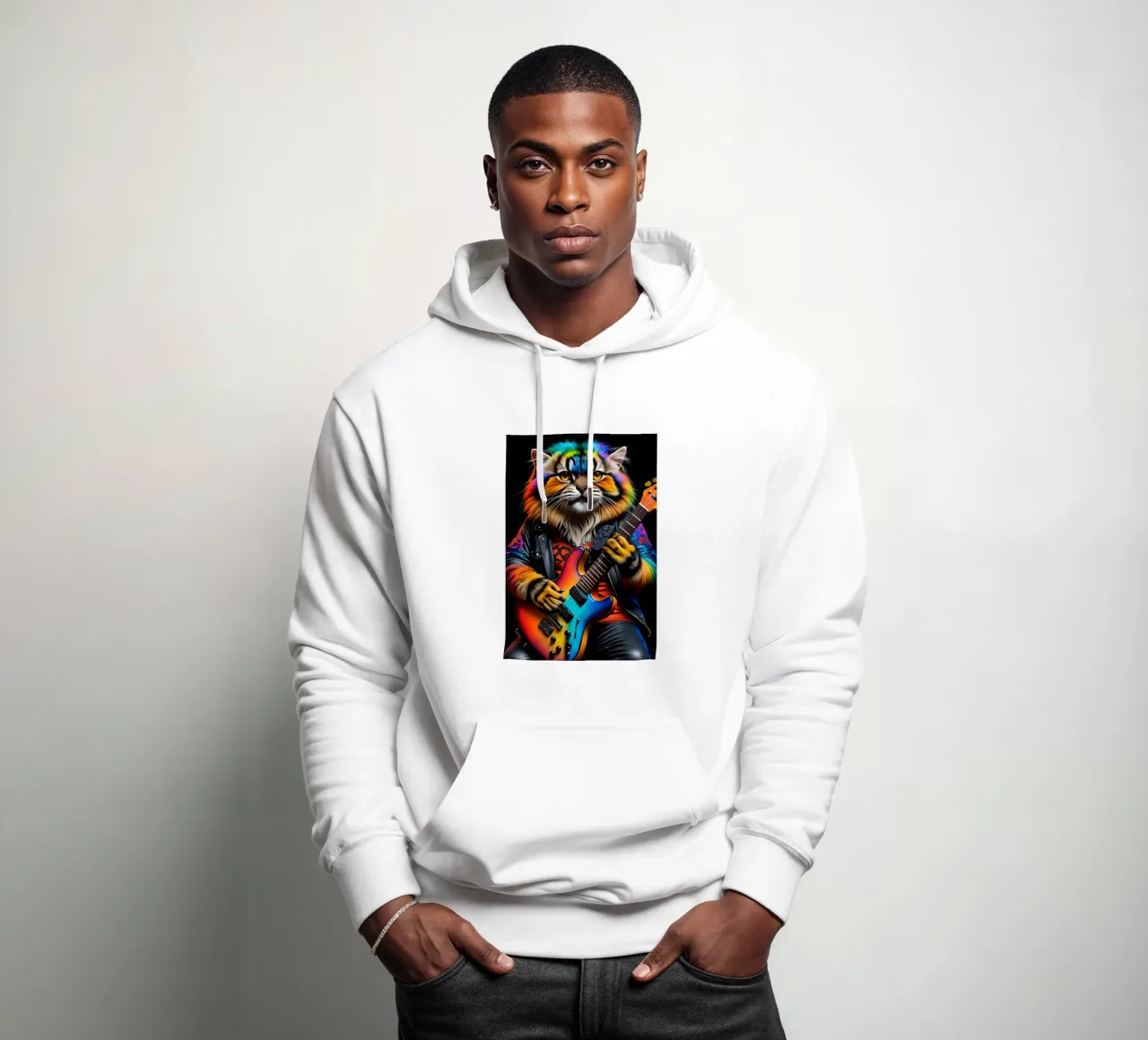 Manul rocker music sudadera con capucha de MakArena