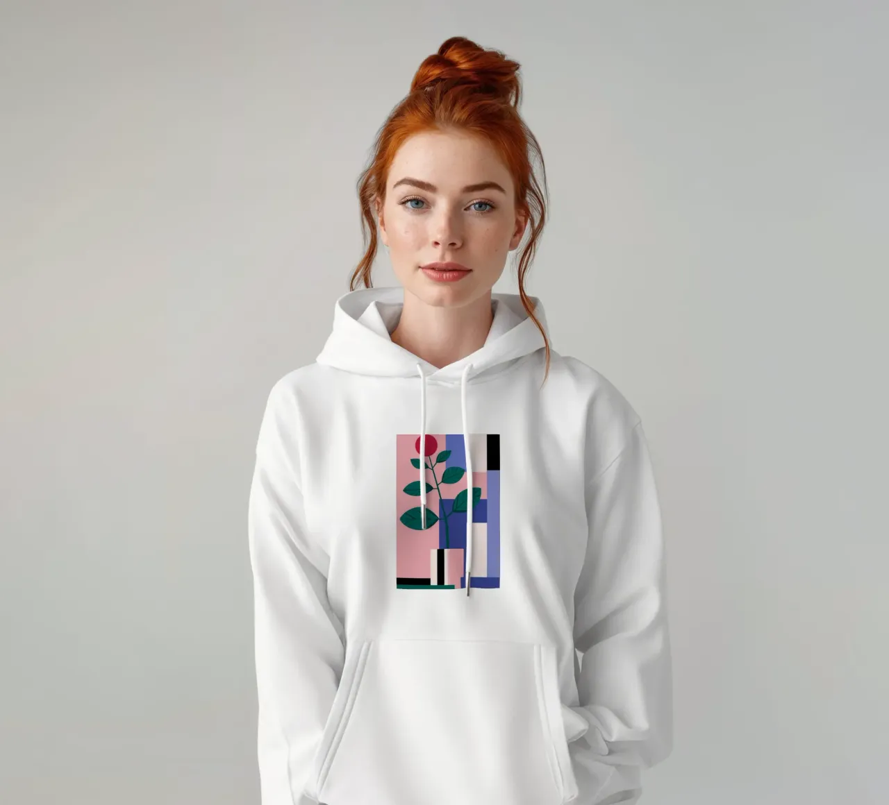 Sorta di fiore geometrico felpa con cappuccio da Selene Shade