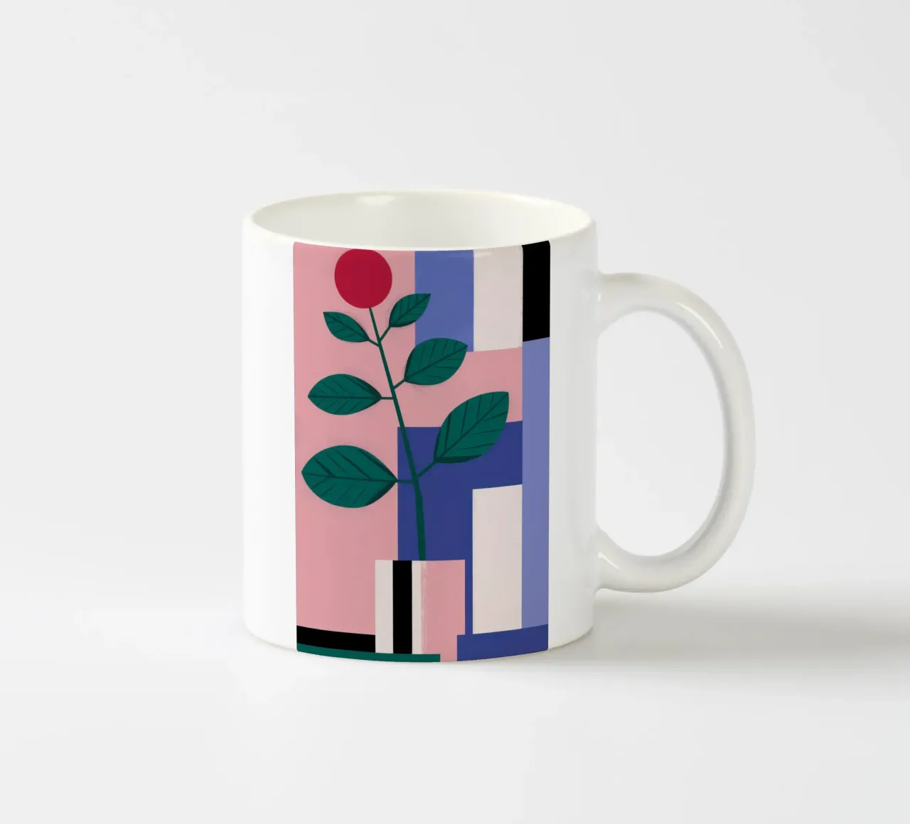 Sorta di fiore geometrico tazza in ceramica da Selene Shade