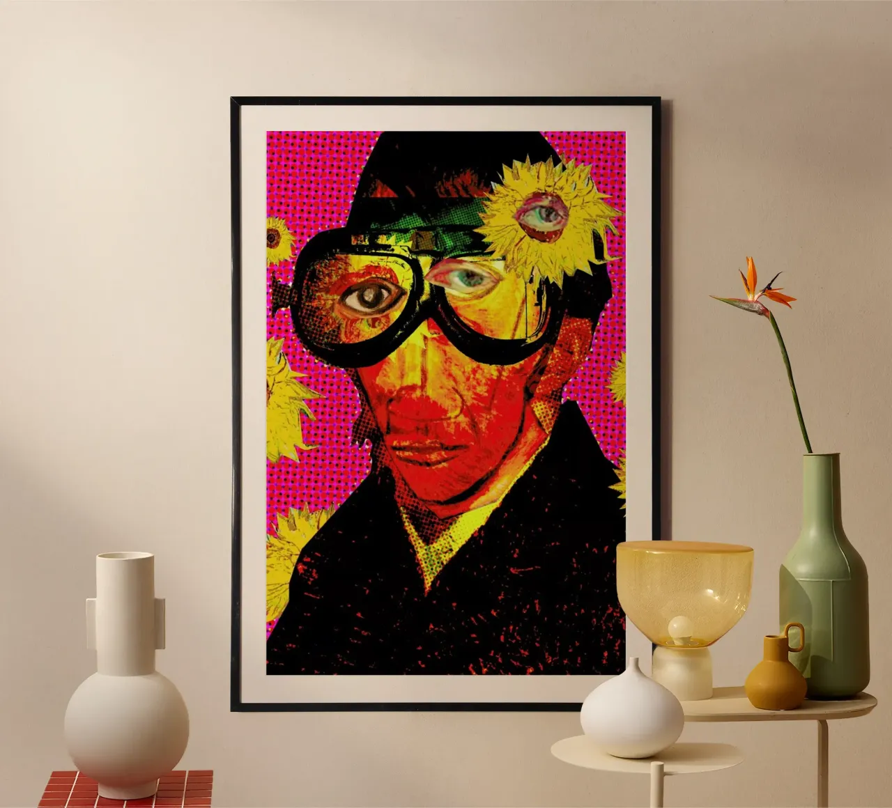 Pablo van Gogh 4 poster con telaio in legno da Marko Köppe