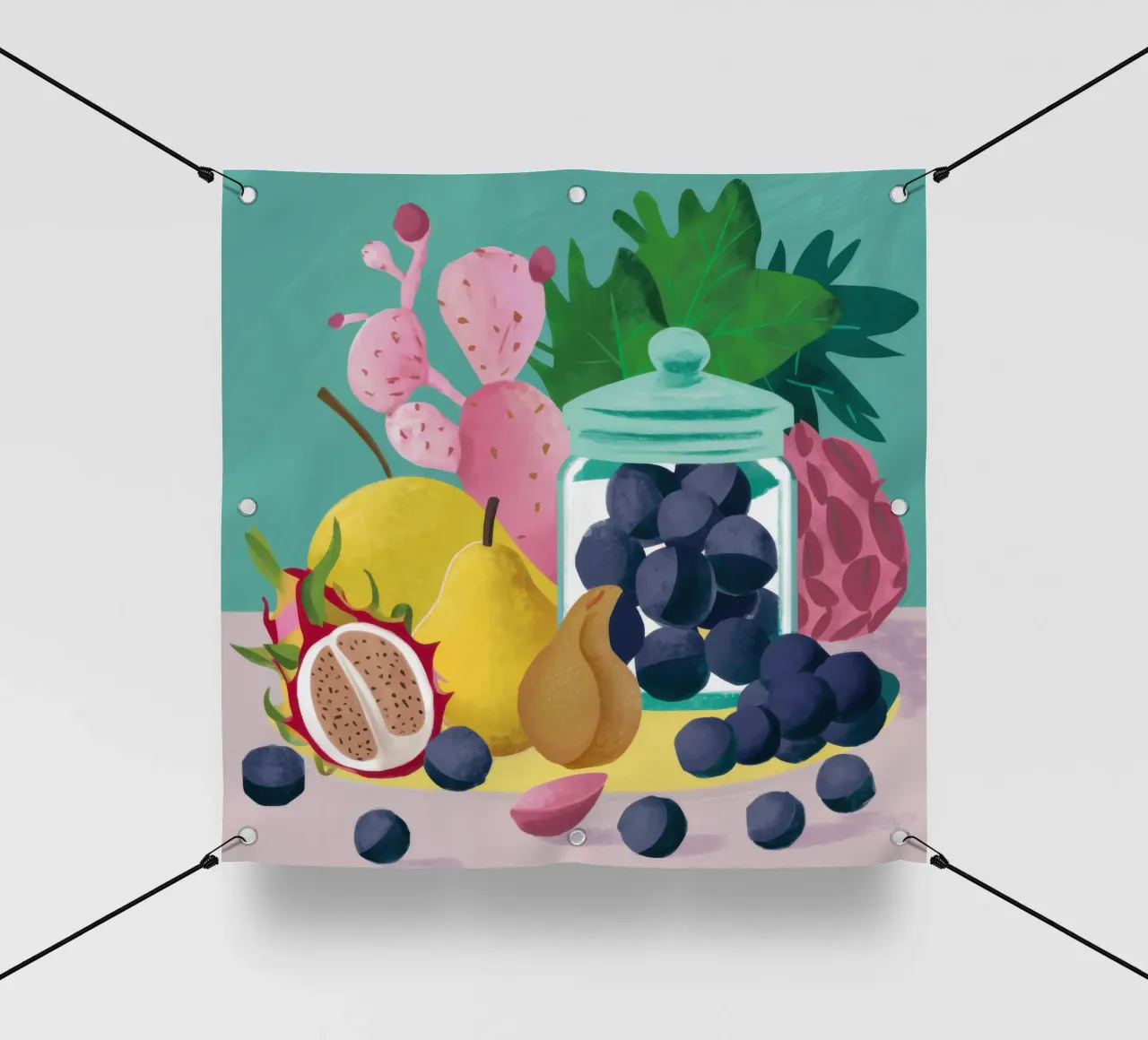 Frutta verdeggiante in abbondanza telo in pvc da Selene Shade