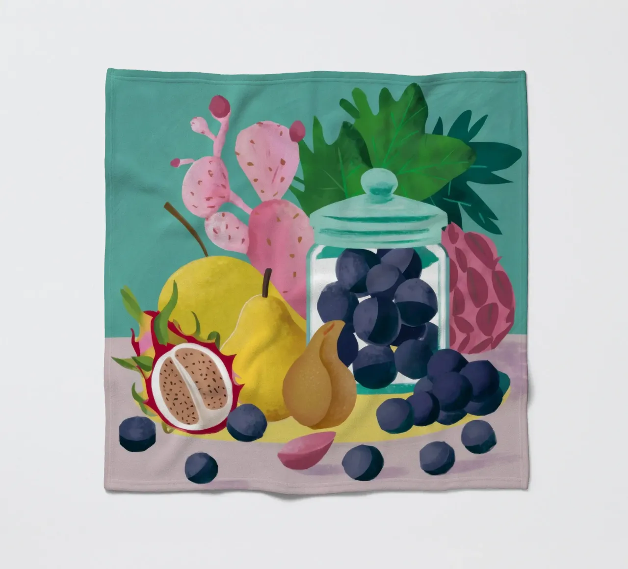 Frutta verdeggiante in abbondanza coperta in pile da Selene Shade