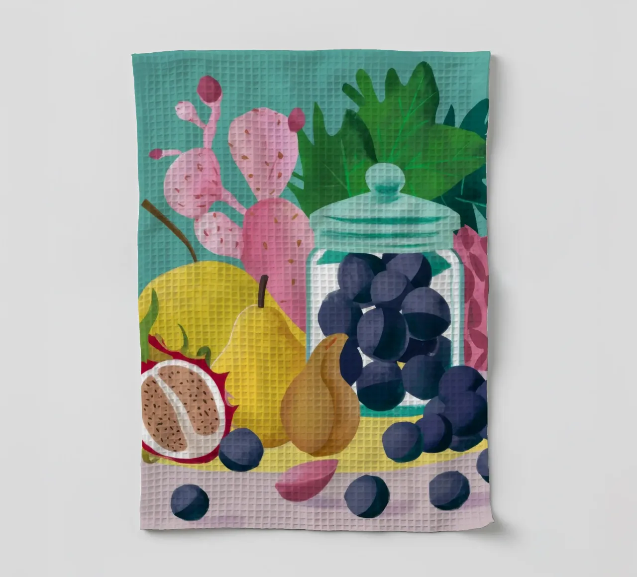 Frutta verdeggiante in abbondanza canovaccio da cucina da Selene Shade