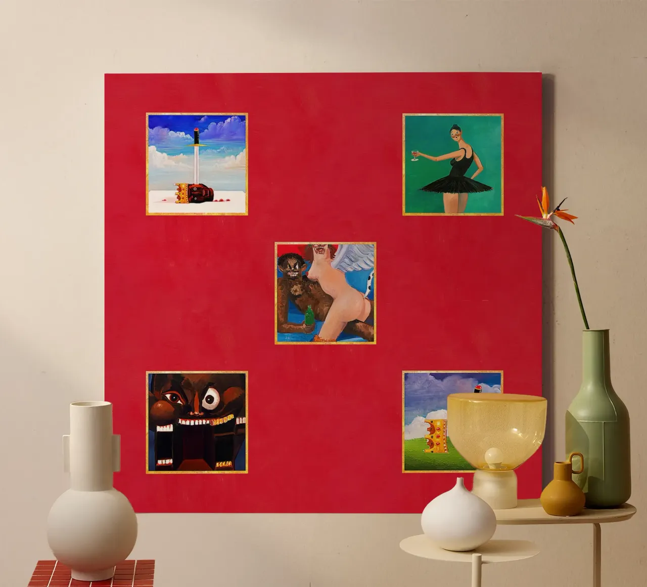 george condo interview canvas with Floater frame by martina
