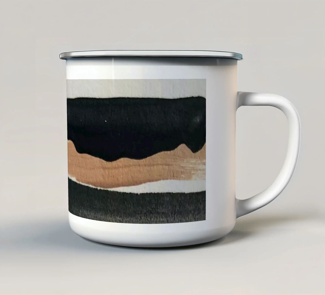 astratto minimo 12 tazza in smalto da ThingDesign