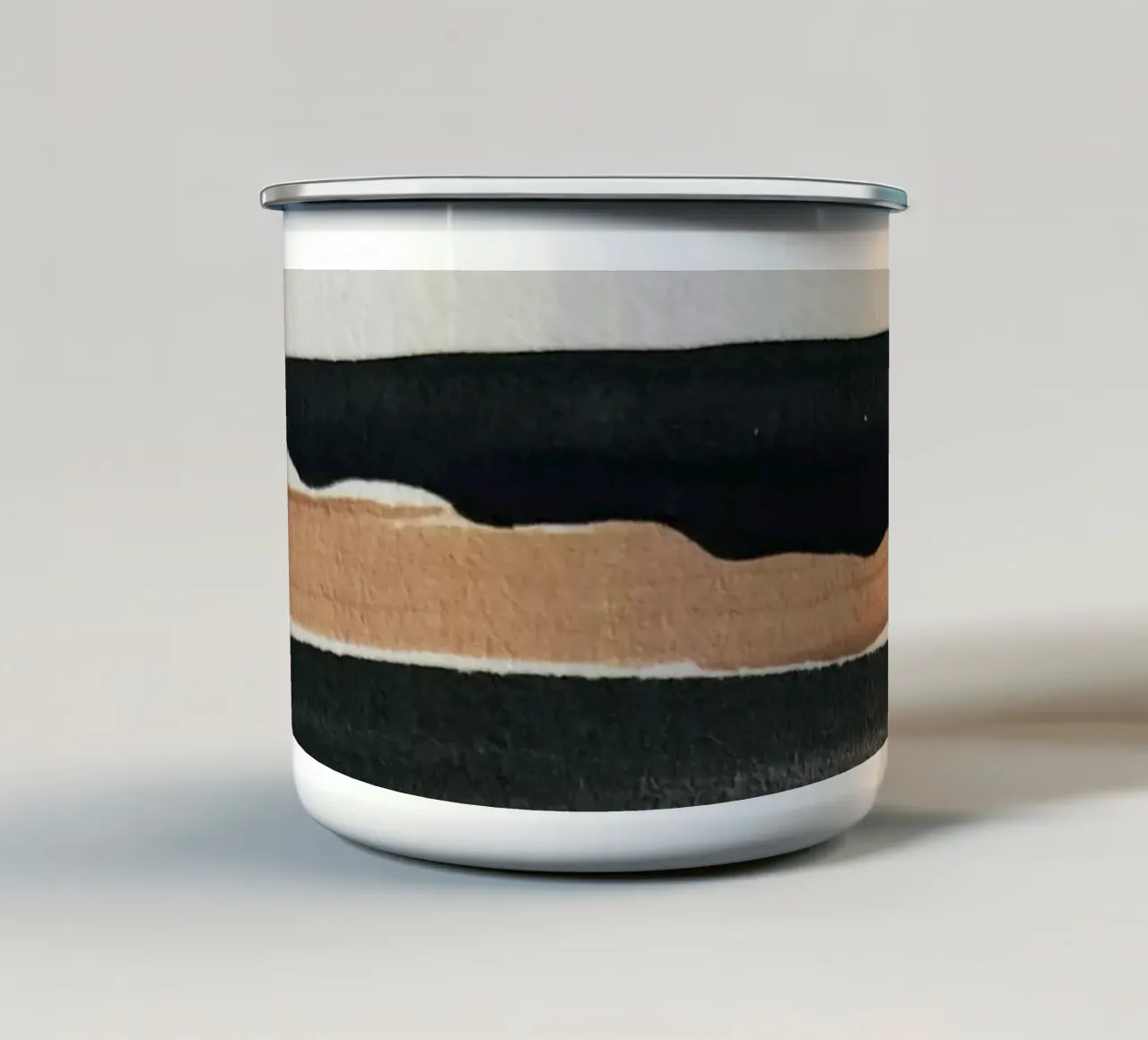 abstrakt minimal 12 Emaille Tasse von ThingDesign