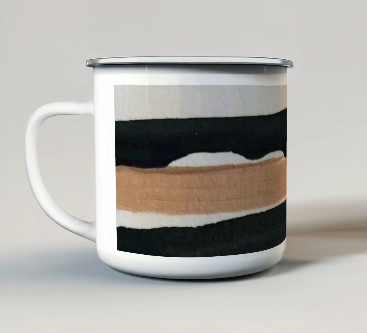 astratto minimo 12 tazza in smalto da ThingDesign