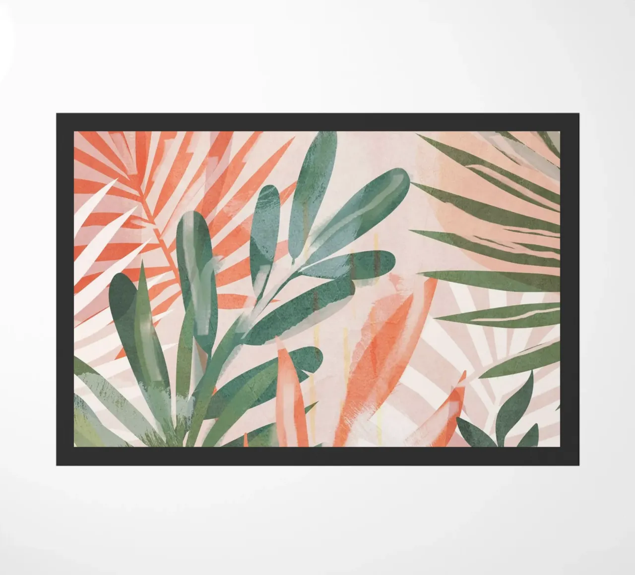 Foglie tropicali 4 zerbino da ThingDesign