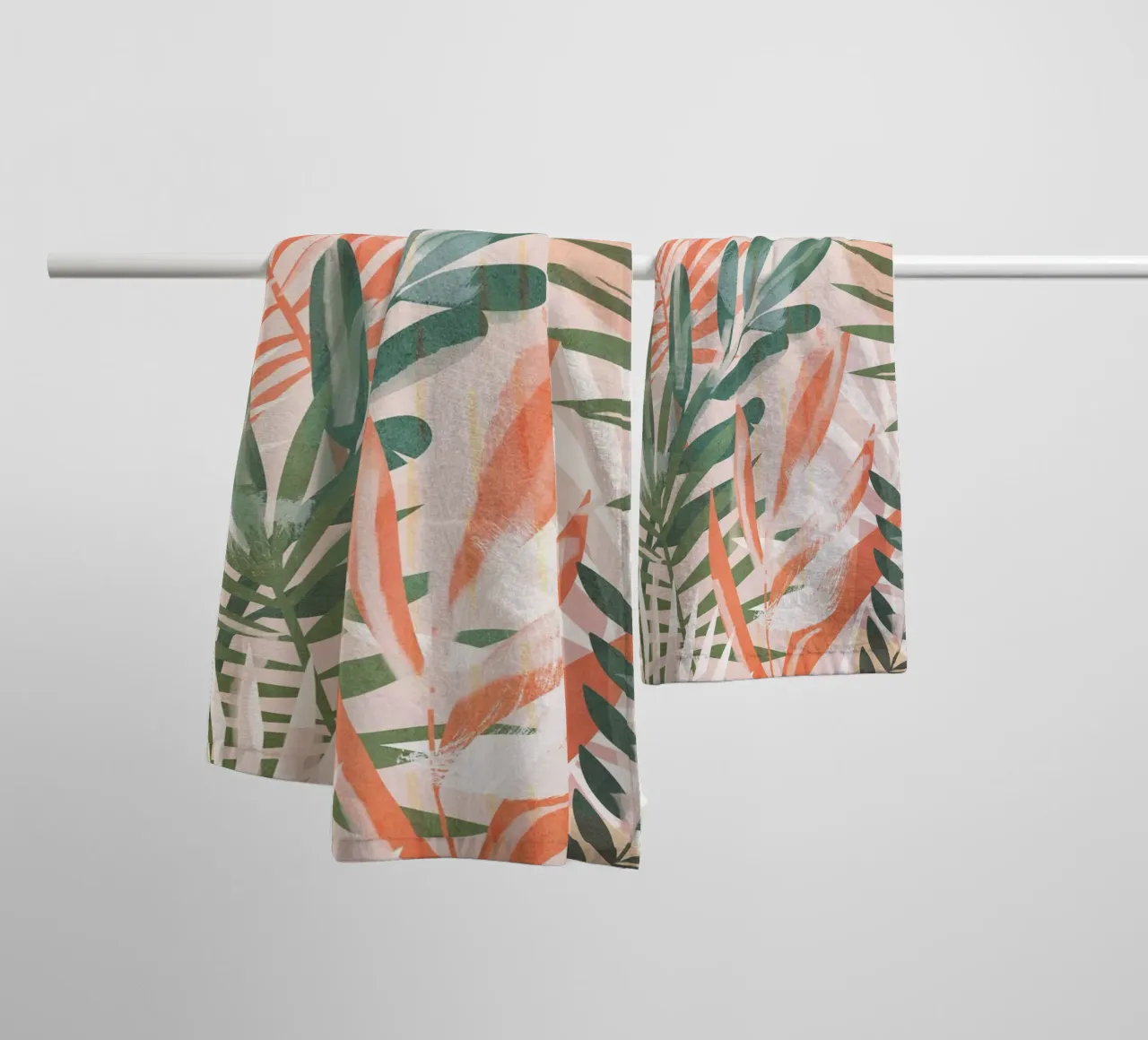Tropical Leaves 4 towel by ThingDesign