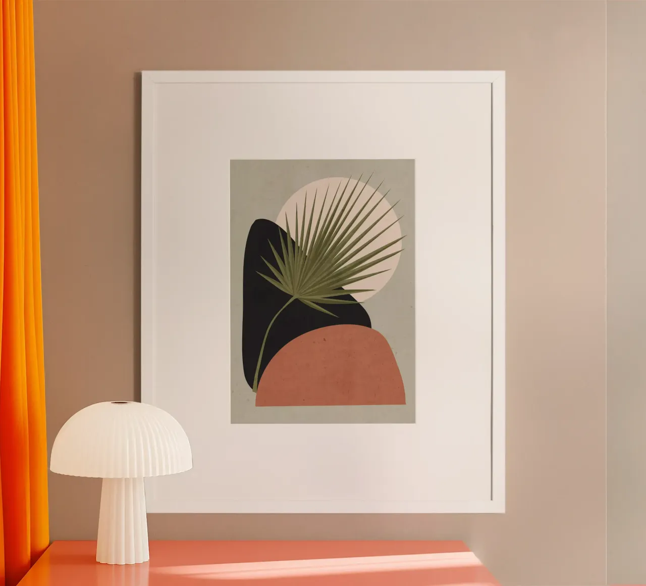 Tropical Leaf Abstract Art 5 poster by ThingDesign