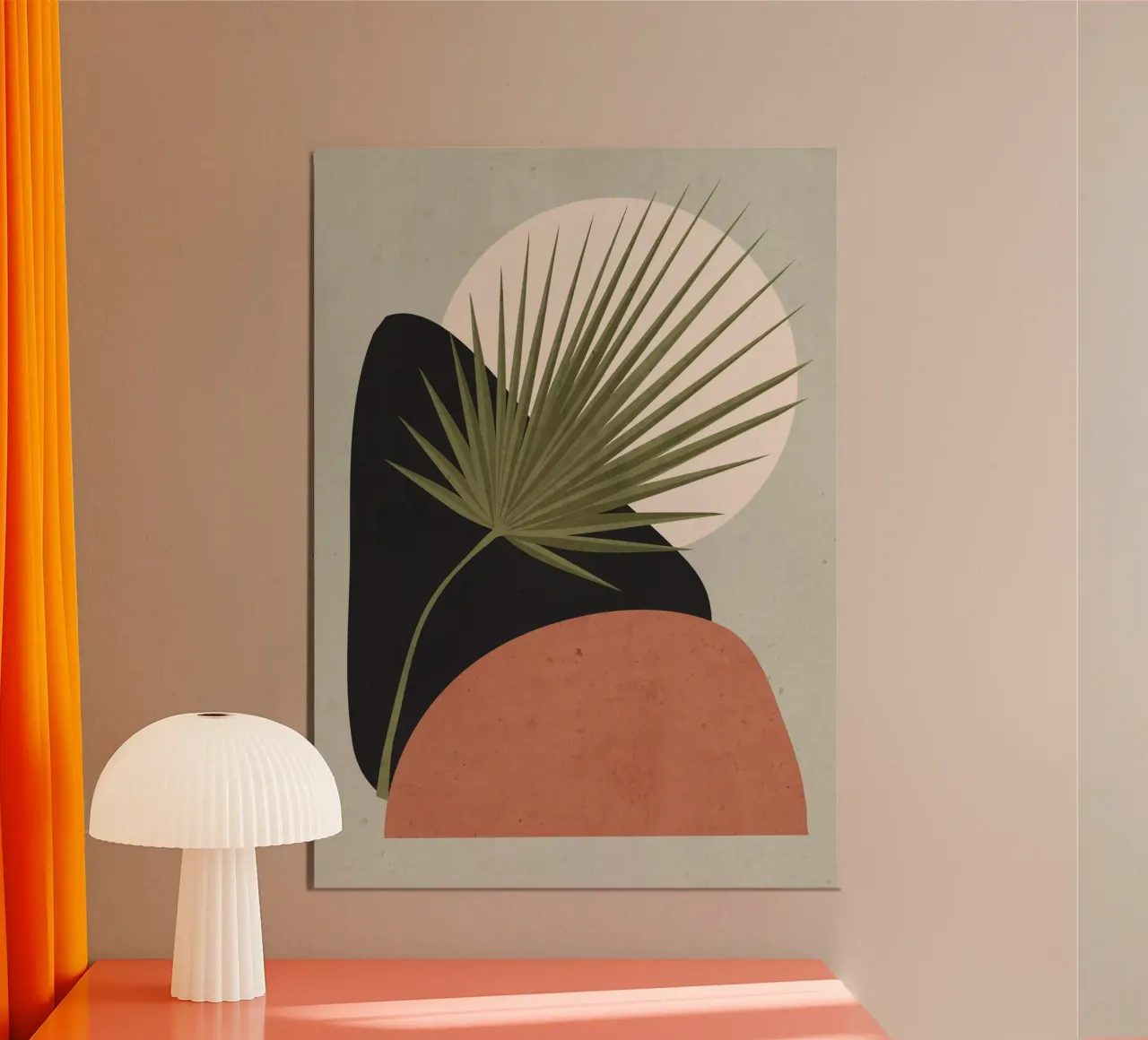 Tropical Leaf Abstract Art 5 poster by ThingDesign