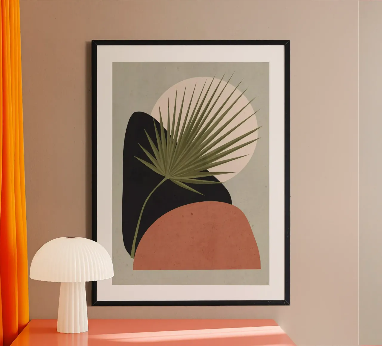 Tropical Leaf Abstract Art 5 poster by ThingDesign