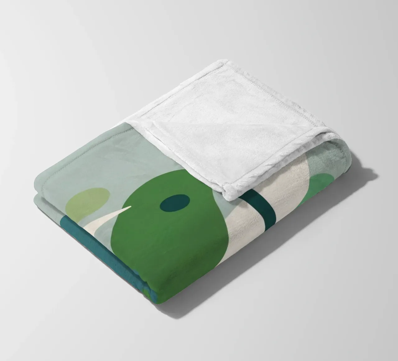 Composizione geometrica astratta con scala e arte circolare coperta in pile da DesignDoodle
