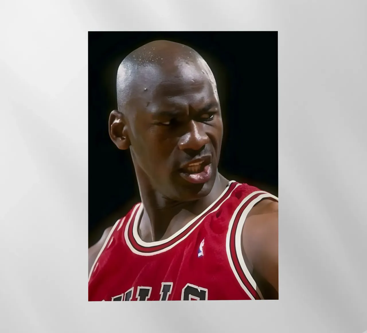 Michael Jordan pellicola backlit da Low poly art