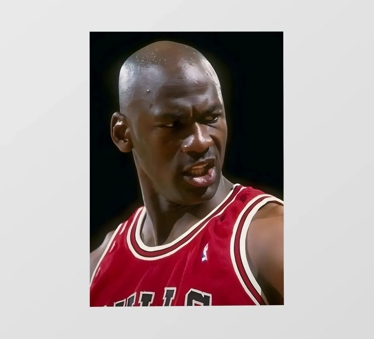 Michael Jordan pellicola backlit da Low poly art
