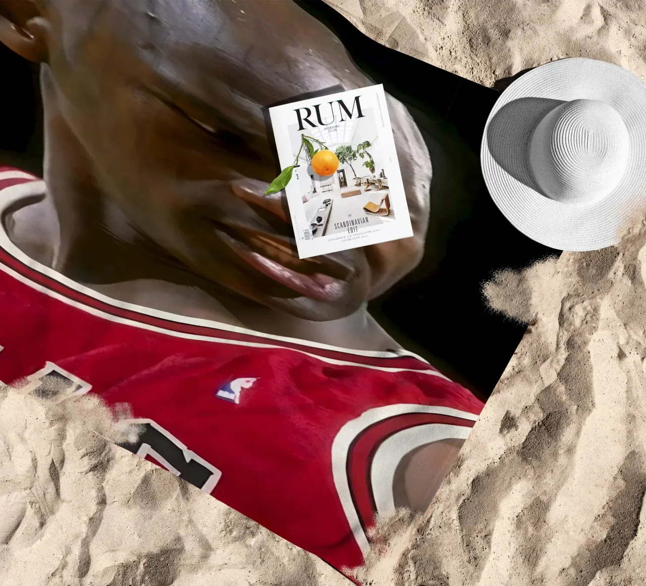 Michael Jordan telo mare da Low poly art