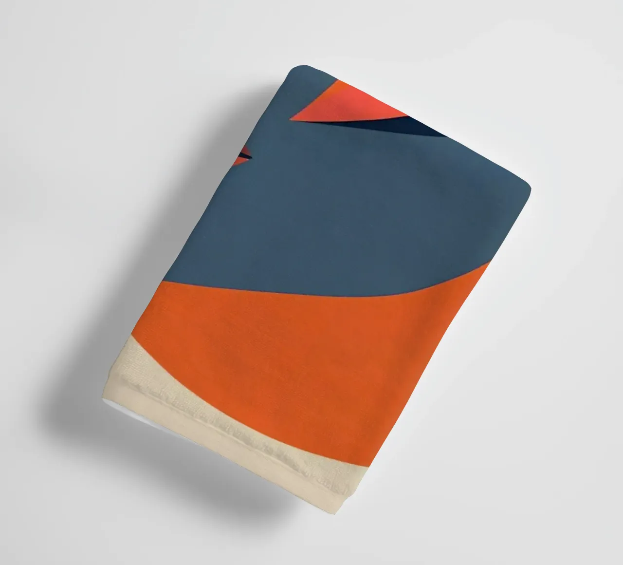 Abstract Portrait with Geometric Shapes, Modern Art towel by DesignDoodle