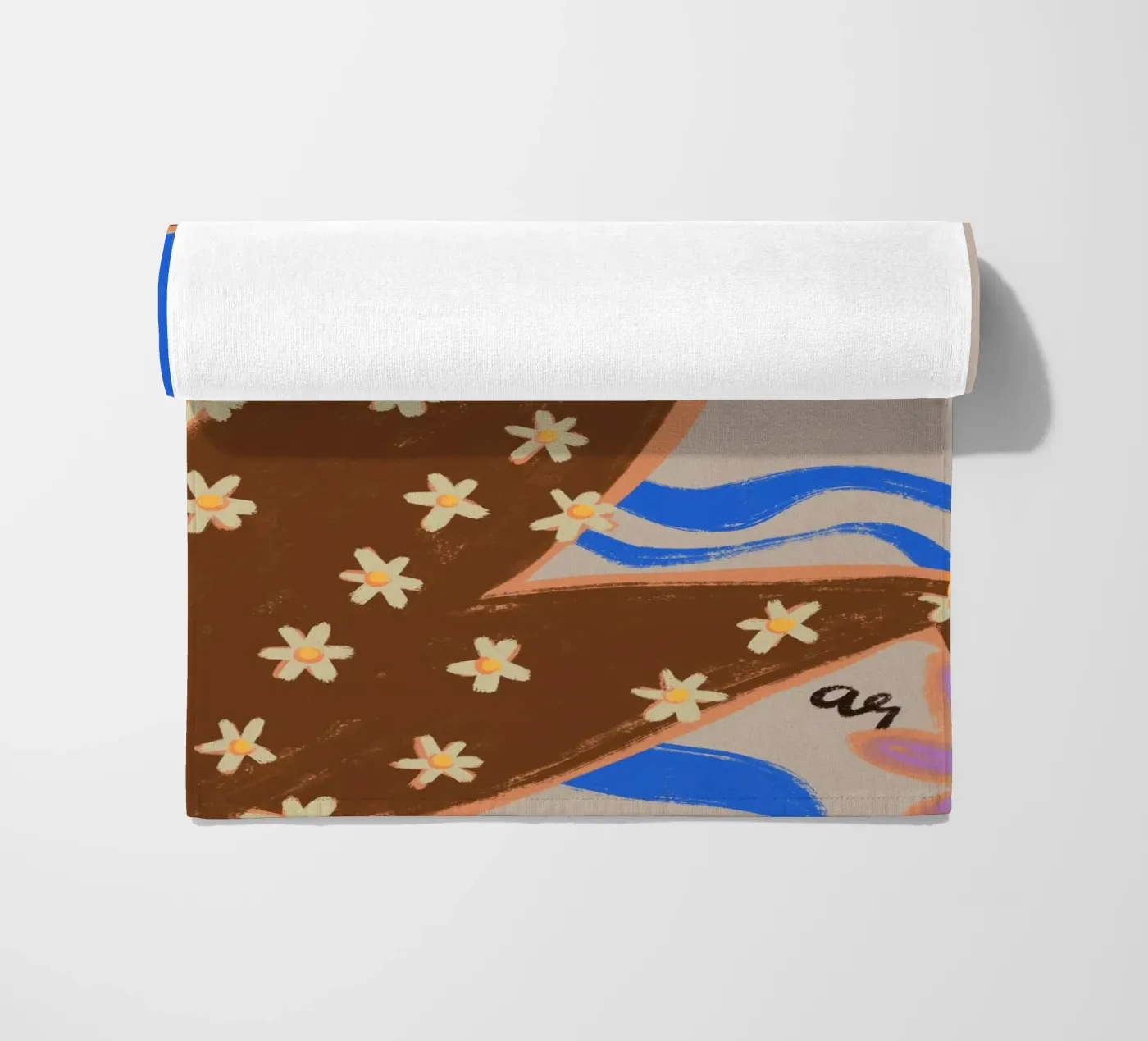 Blooming Daisy strandhanddoek van Arty Guava