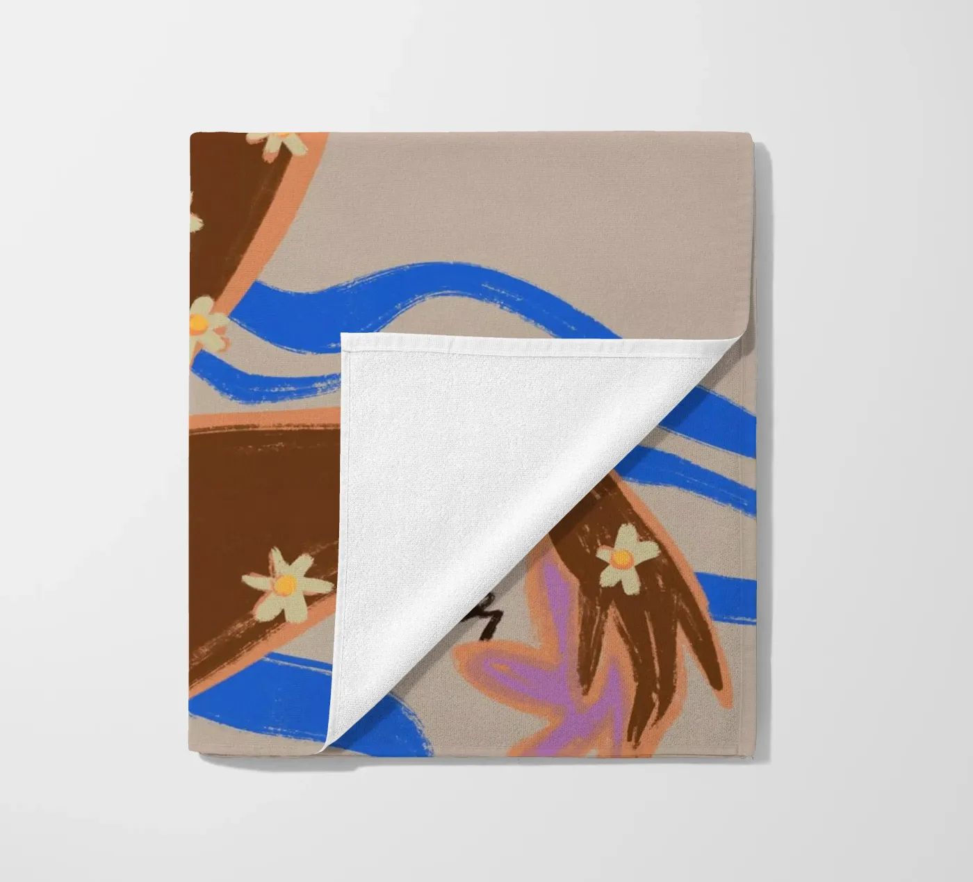 Blooming Daisy strandhanddoek van Arty Guava