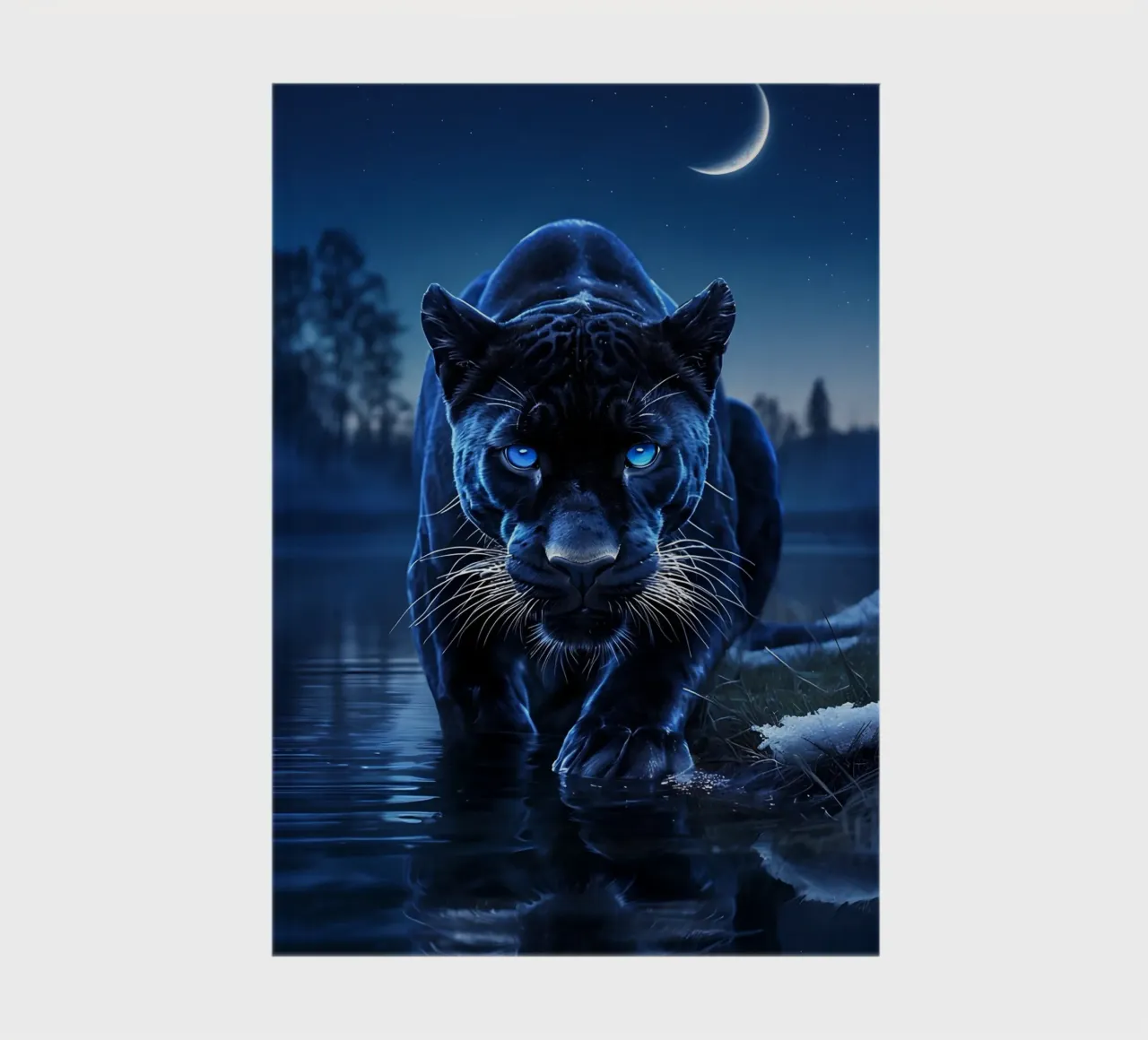 Panther on the hunt notebook by 🥝 KIWI STORE