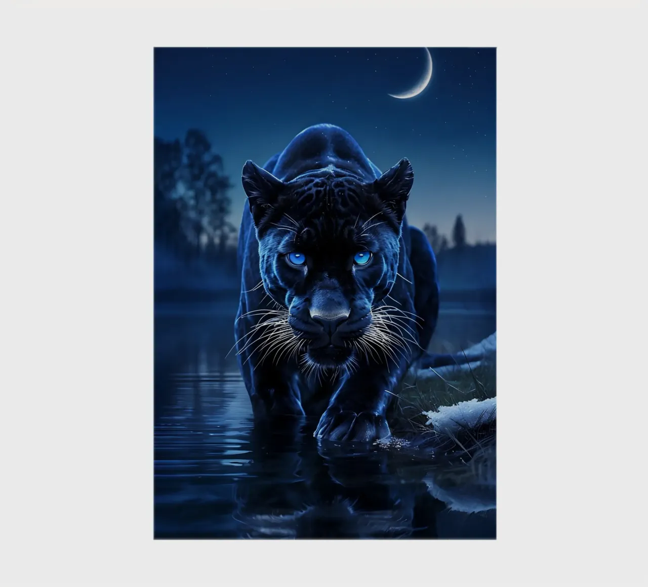 Panther on the hunt notebook by 🥝 KIWI STORE