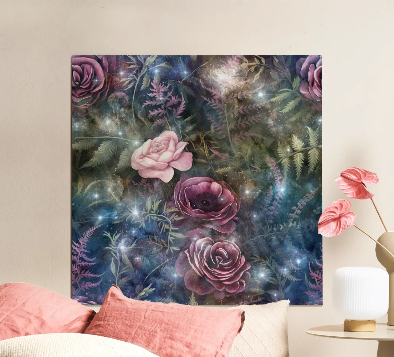 Immagine del bosco fantastico 2 poster con telaio in plastica da Yaso Design Boho & Botanic