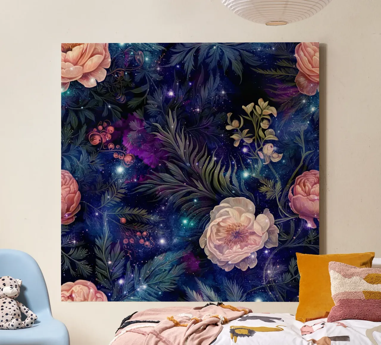 Immagine del bosco fantastico 4 tela con Cornice a cassetta da Yaso Design Boho & Botanic