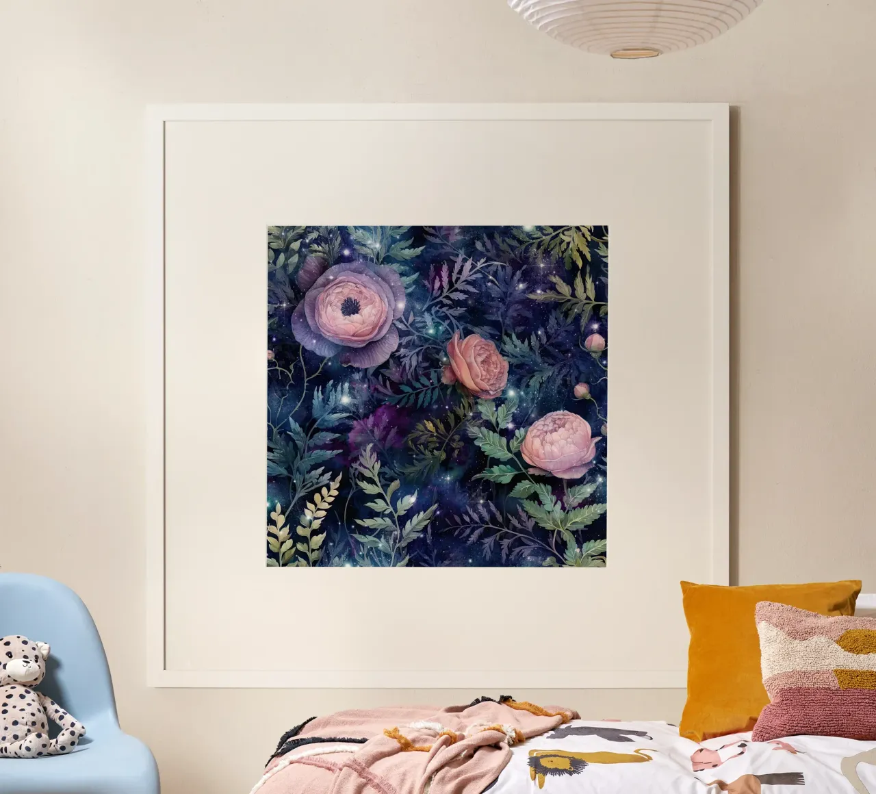 Immagine del bosco fantastico 5 poster con telaio in plastica da Yaso Design Boho & Botanic
