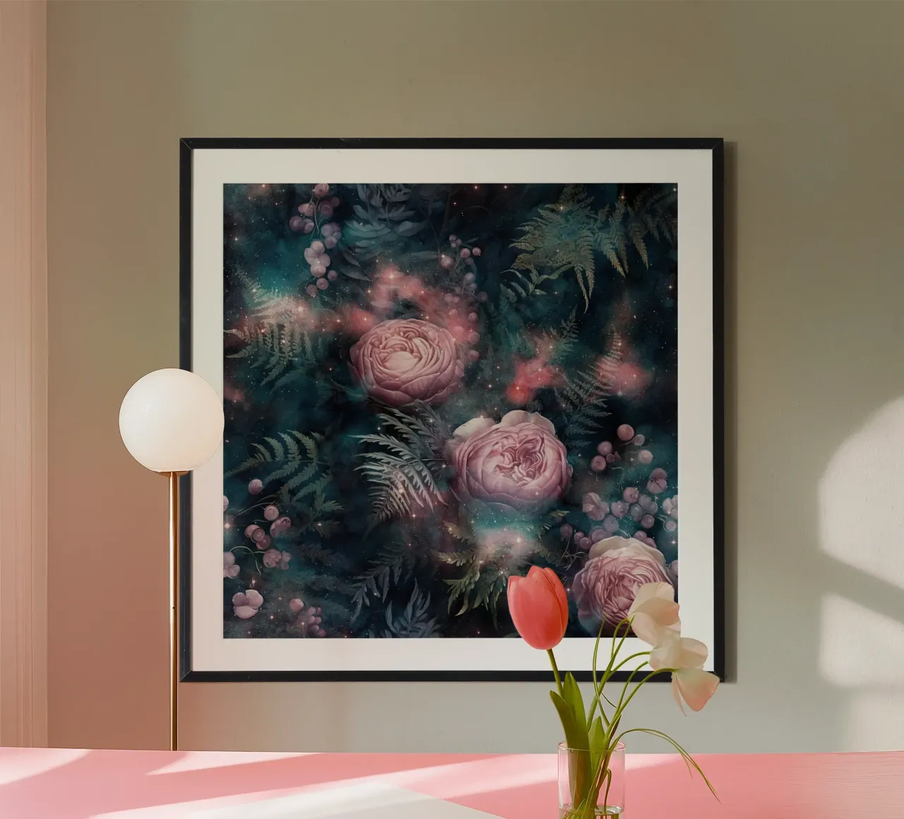 Immagine del bosco fantastico 6 poster con telaio in plastica da Yaso Design Boho & Botanic