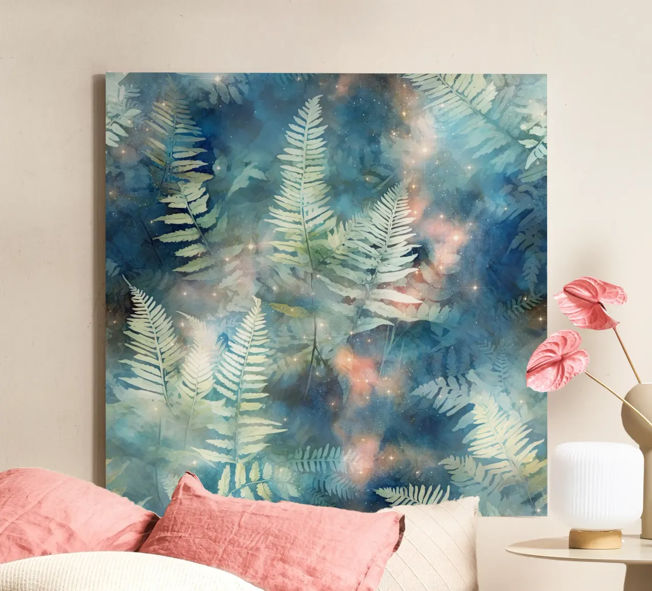 Fantasy forest picture 7 canvas with Floater frame by Yaso Design Boho & Botanic