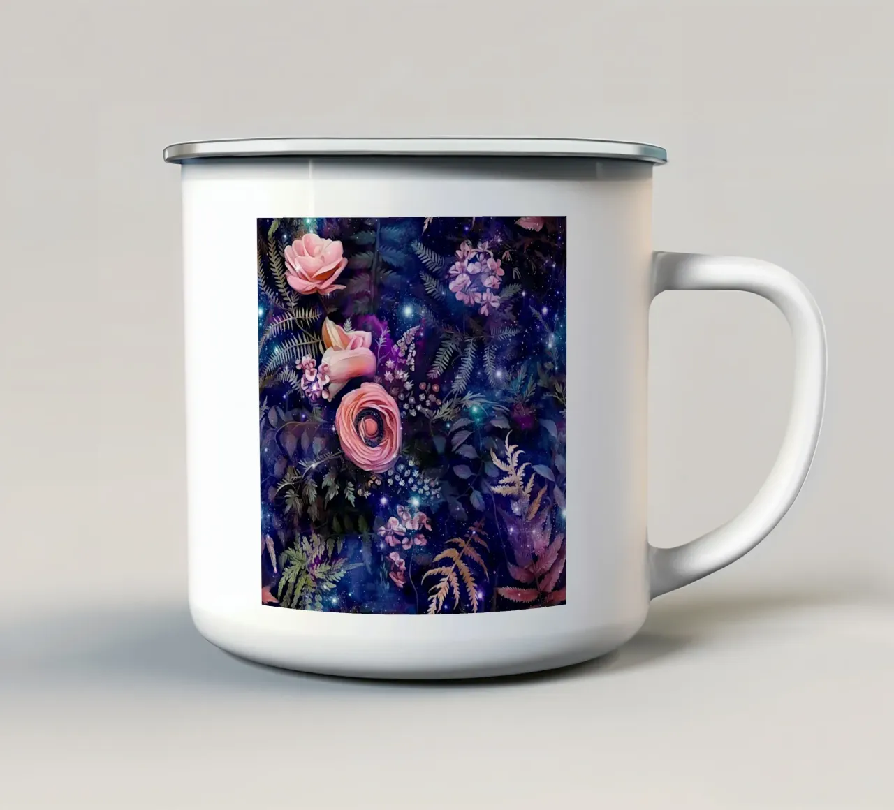 Immagine foresta fantastica 14 tazza in smalto da Yaso Design Boho & Botanic