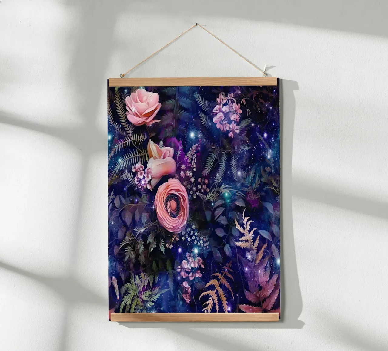 Immagine foresta fantastica 14 poster con telaio in plastica da Yaso Design Boho & Botanic