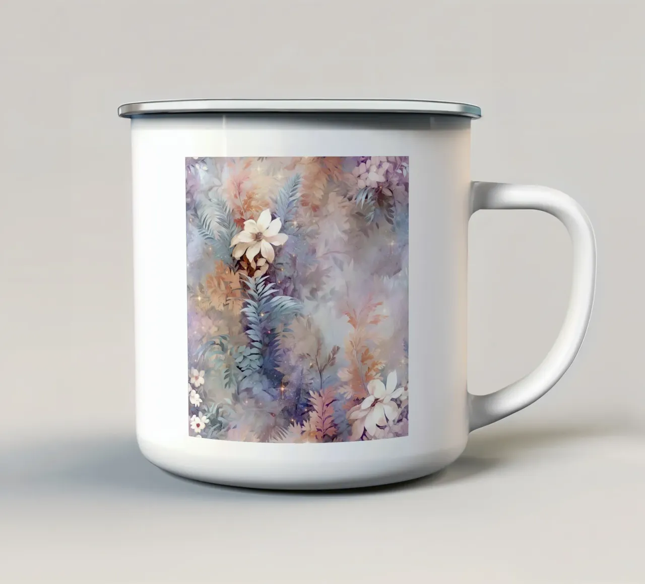 Immagine foresta fantastica 15 tazza in smalto da Yaso Design Boho & Botanic