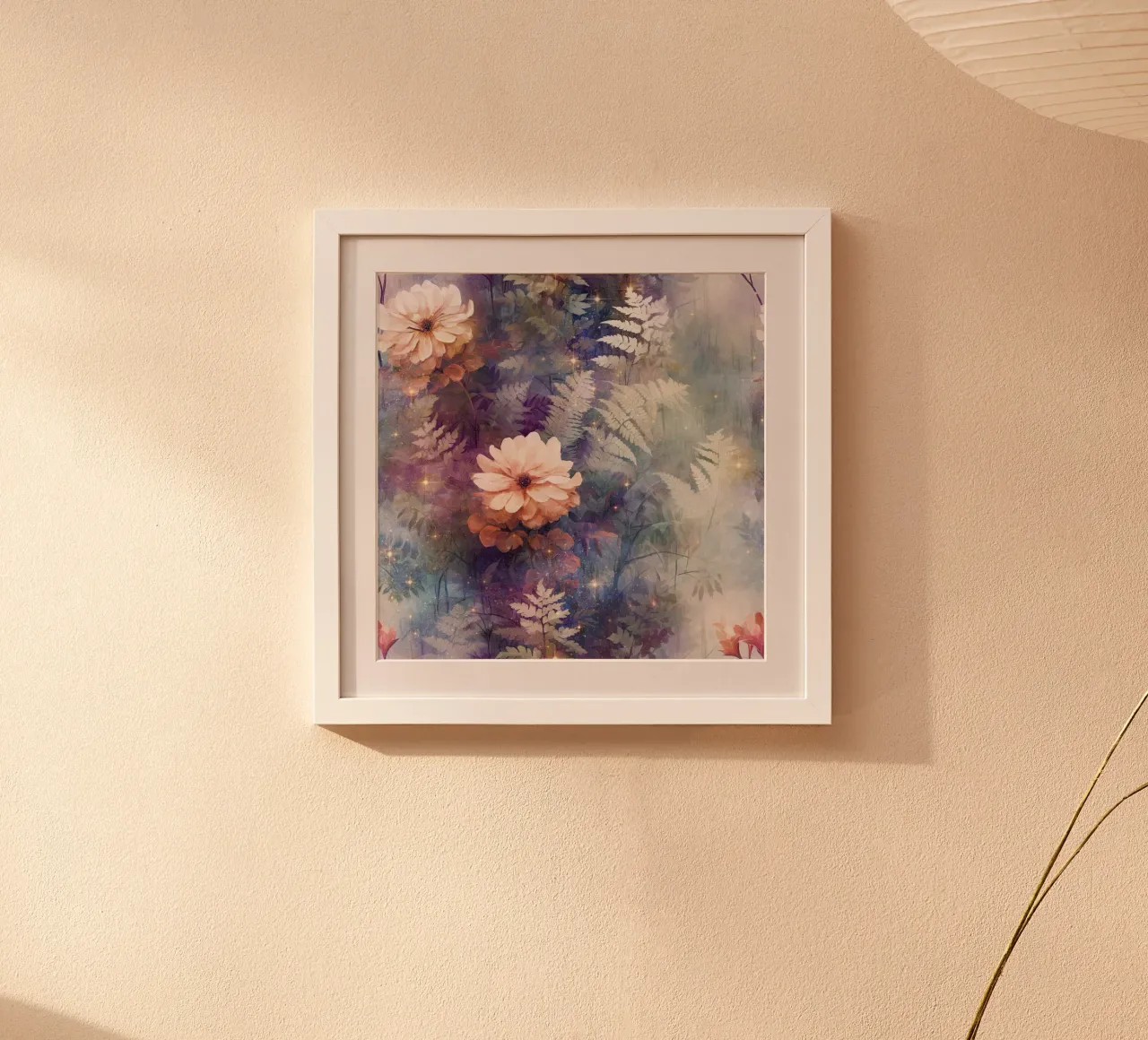 Immagine foresta fantastica 16 poster con telaio in alluminio da Yaso Design Boho & Botanic
