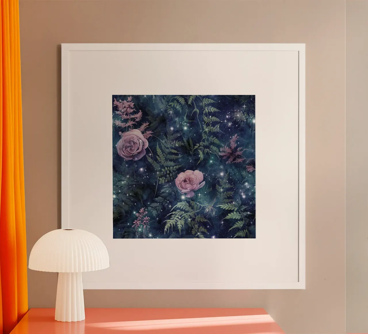 Immagine foresta fantastica 17 poster con telaio in plastica da Yaso Design Boho & Botanic